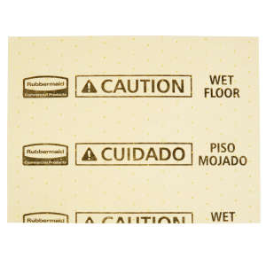 Rubbermaid Commercial, Over the Spill, Over-The-Spill Medium Absorbent Pads, 18" x 16.5", Yellow