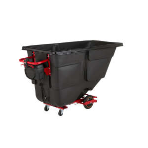 Rubbermaid Commercial, Motorized Tilt Truck, 27 cu ft, Black
