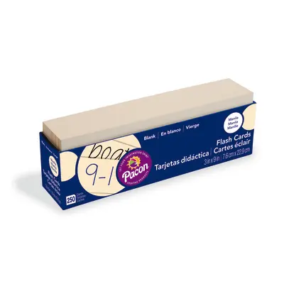 Pacon  Blank Flash Card Dispenser Box, Manila, unruled 3