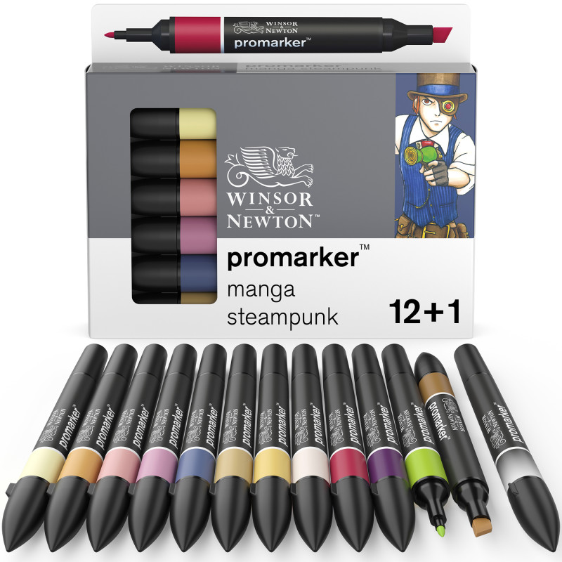 Promarker™, Manga Steampunk, Set of 12+1