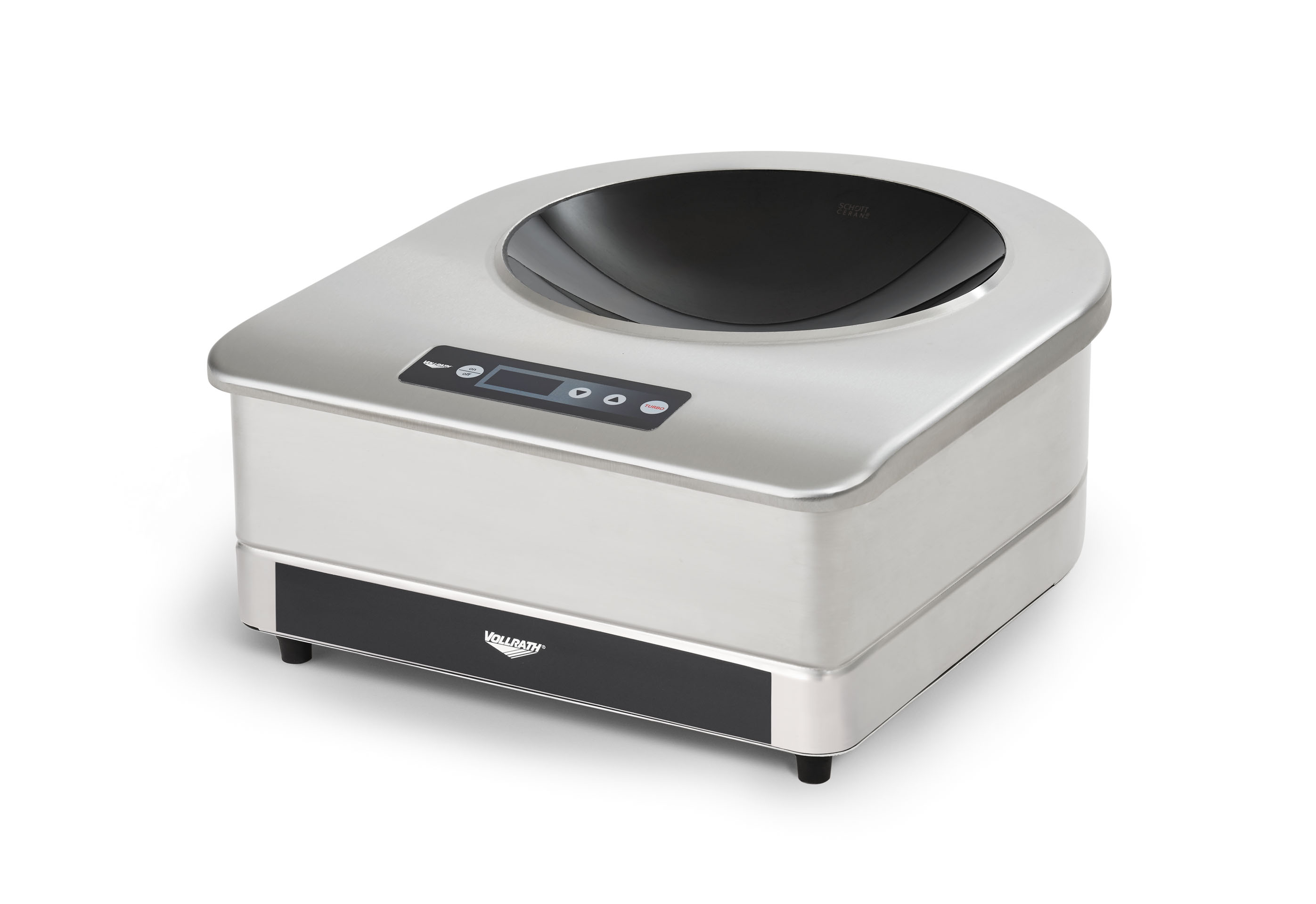 208 to 240volt countertop induction wok range with 14inch wok pan