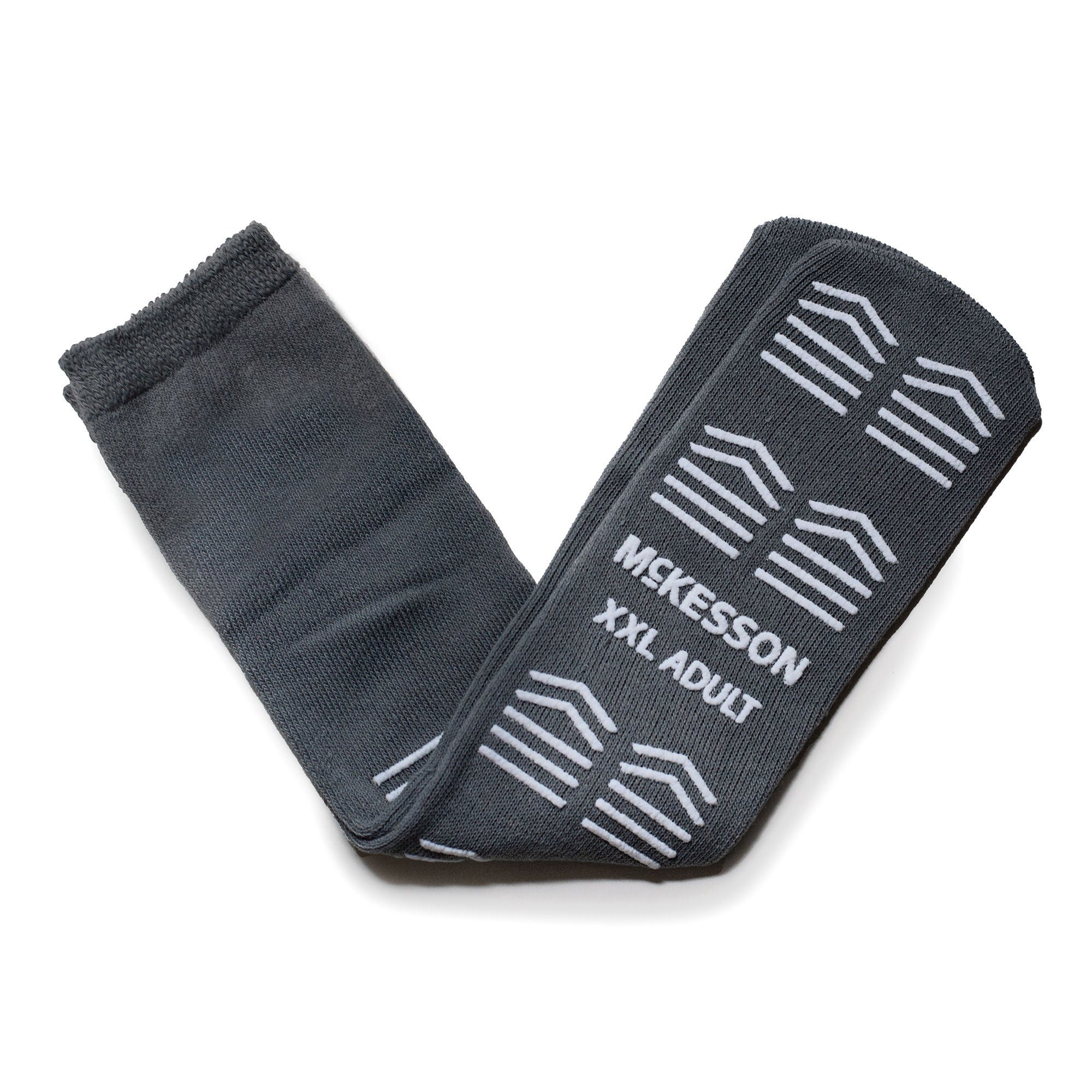 McKesson Slipper Socks, Single Tread, 2X-Large, Gray
