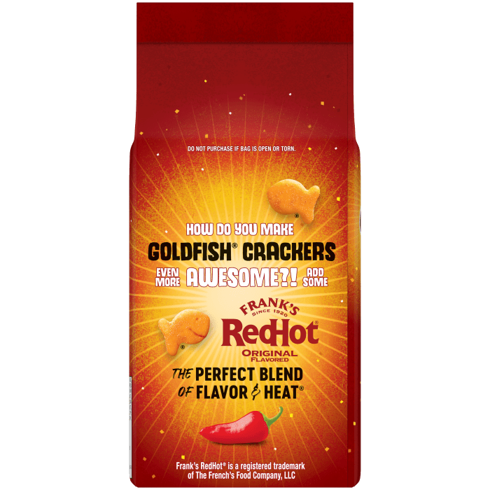 Goldfish® Franks RedHot Bag, 6.6 oz, bag - Back Image