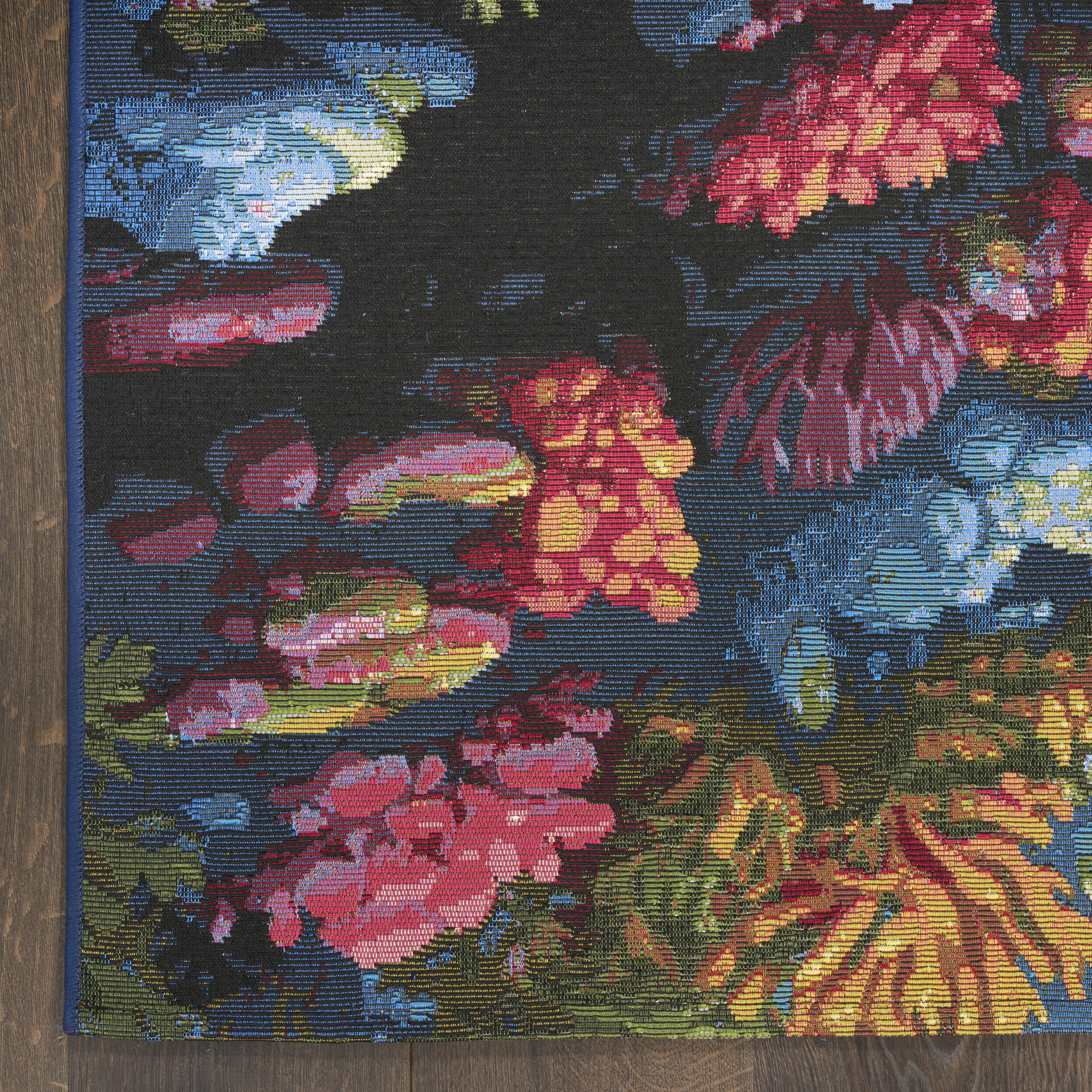 Nourison Color Splash 7'10" x 9'10" Multicolor Coastal, Nautical & Beach Rug