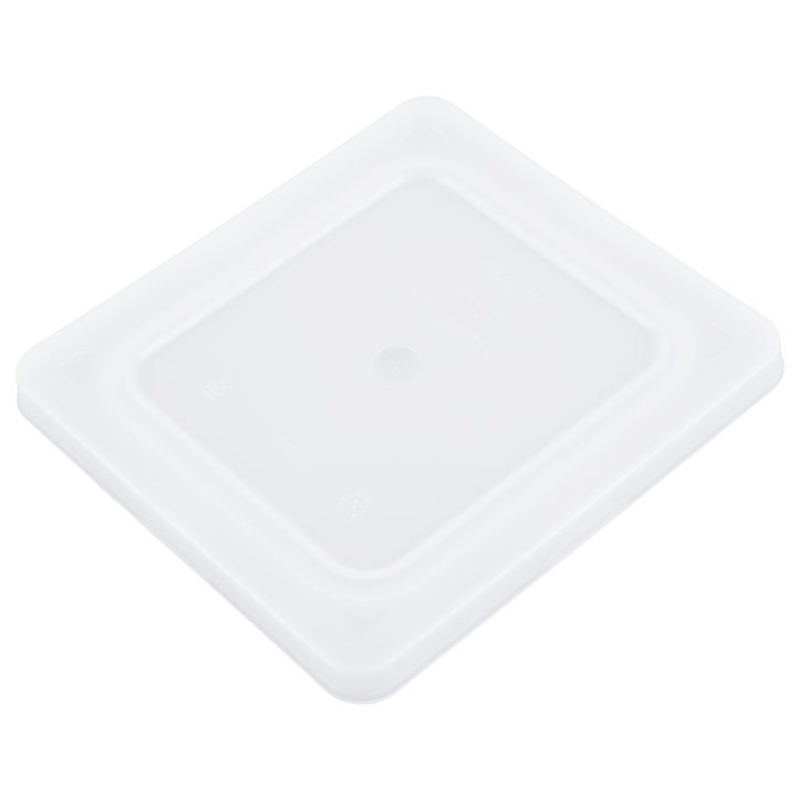 Third-size Super Pan V® flexible steam table hotel pan lid in white
