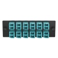 Opticom® Fiber Optic Adapter Panel, Multimode (OM3/4), (12) LC Duplex Adapters for 24-Strand Fiber