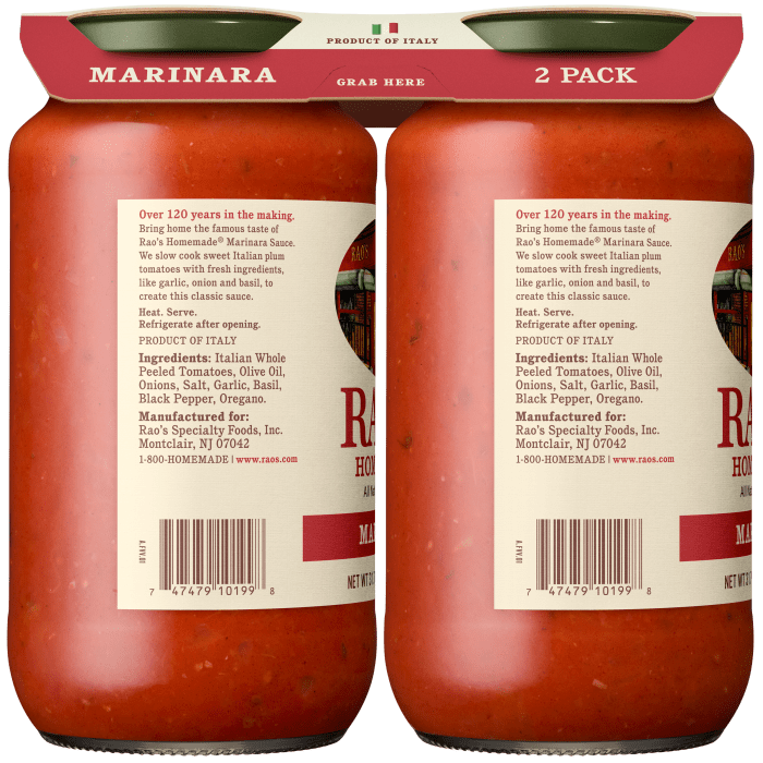 Marinara Sauce, 31.7 oz - Left Image