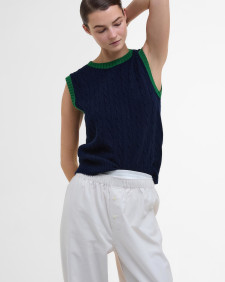 Barbour The Edit by Alexa Sammie Sweater Vest Nero Navy