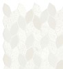 Candora Stone Vestal White 12×11 Linear Leaf Mosaic Mixed Finish