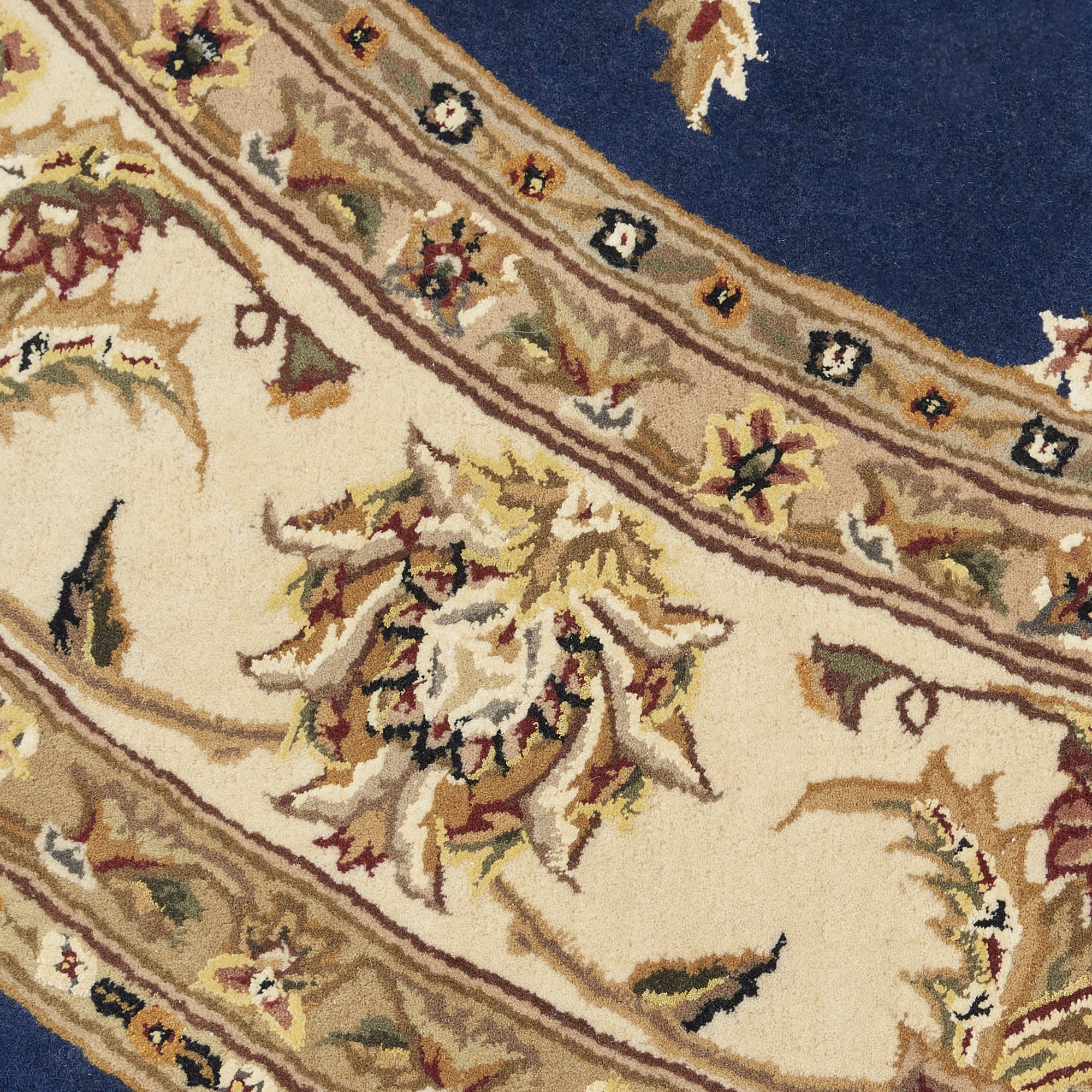 Nourison Nourison 2000 6' x Round Navy Traditional Indoor Rug