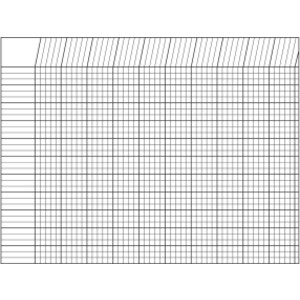 Horizontal Incentive Chart, 22" x 28", White