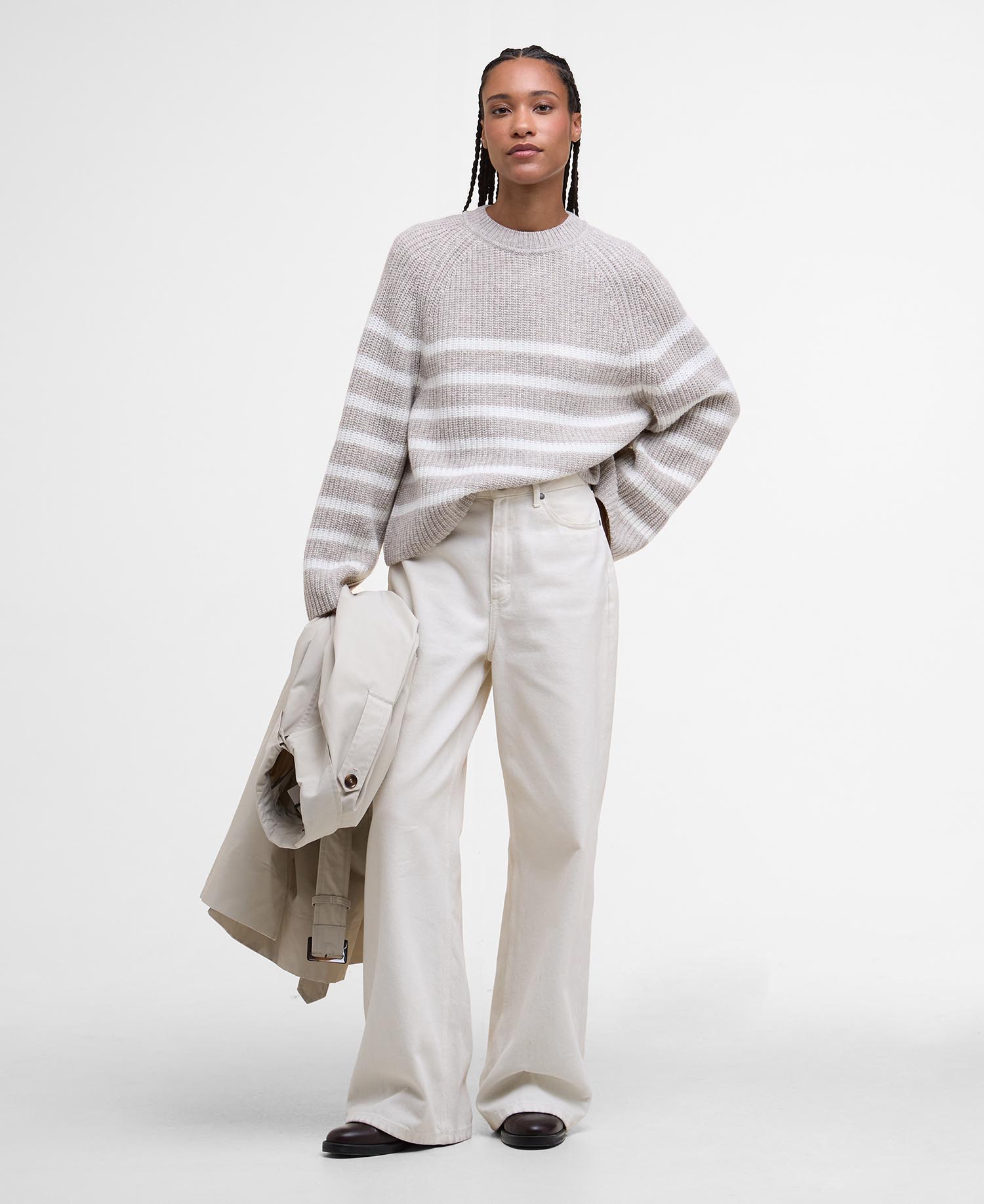 Irene Striped Crew Neck Jumper image number 1