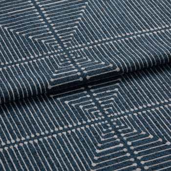 Inkdrop Navy Curtains