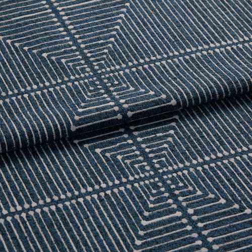 Inkdrop Navy Roman blind