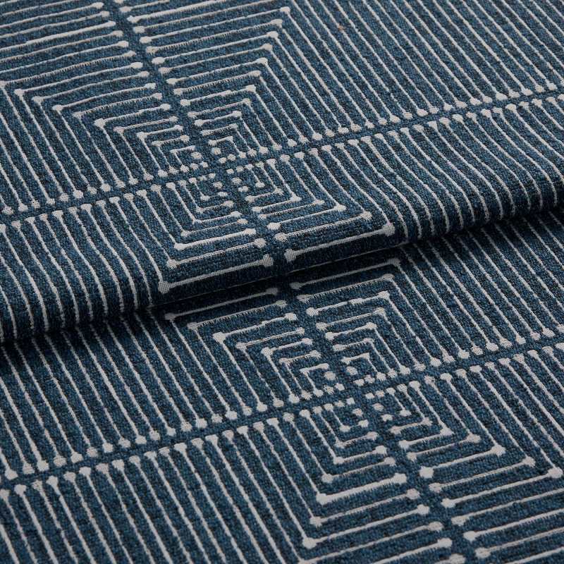 Inkdrop Navy Curtains