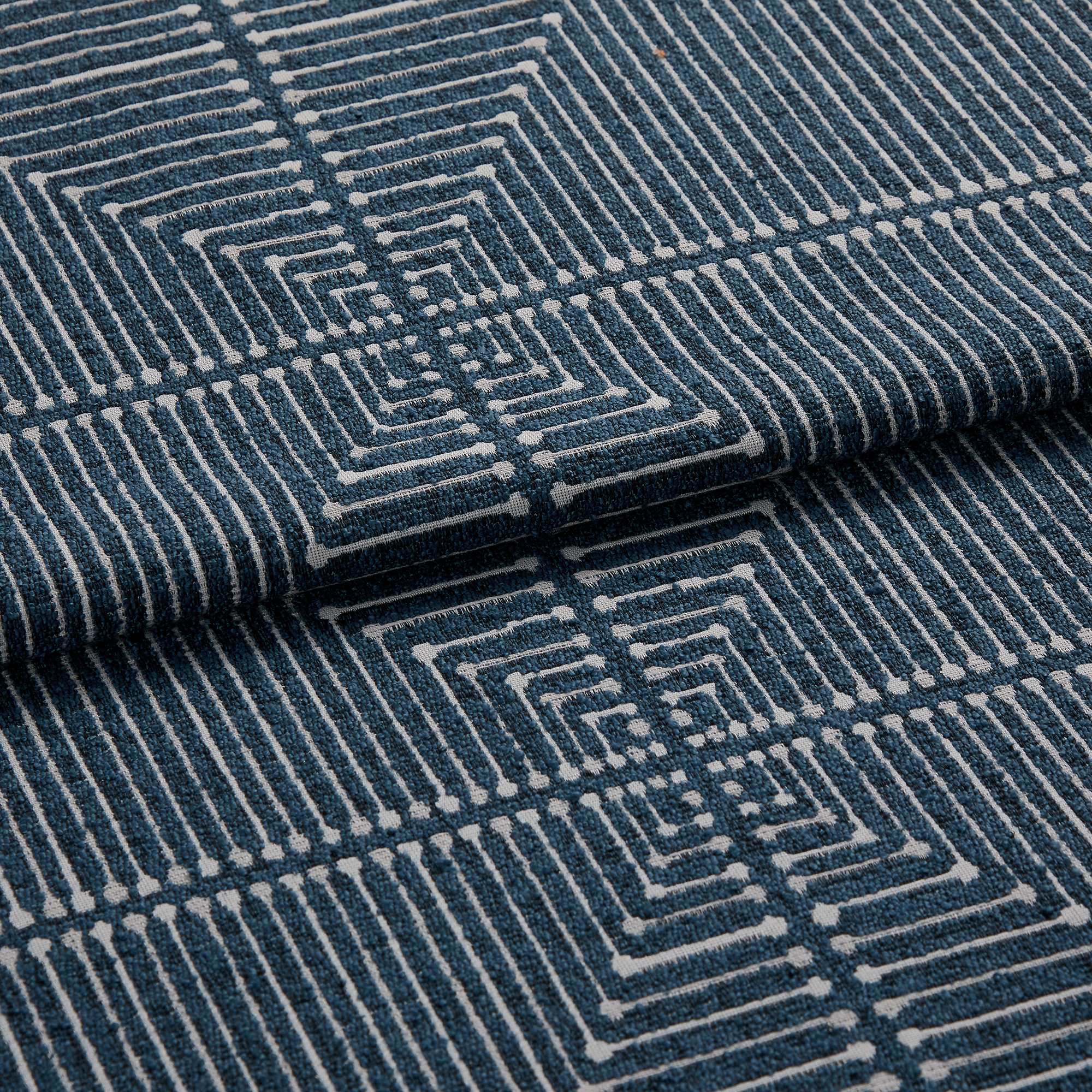 Inkdrop Navy Curtains