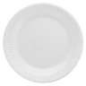 Dart, Quiet Classic, Laminated Foam Dinnerware Plates, 6" dia, White