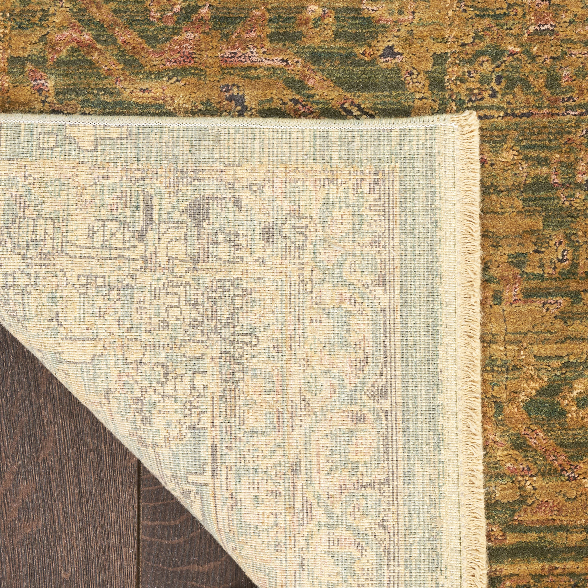 Nourison Luxurious 8'6" x 11'6" Olive Vintage Indoor Rug