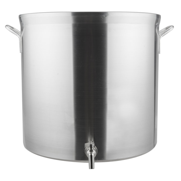 100-quart Wear-Ever® Classic Select™ heavy-duty aluminum stockpot with faucet