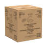 Dart, Foam Hinged Lid Container, 3-Compartment, 8 oz, 9" x 9.4" x 3", White