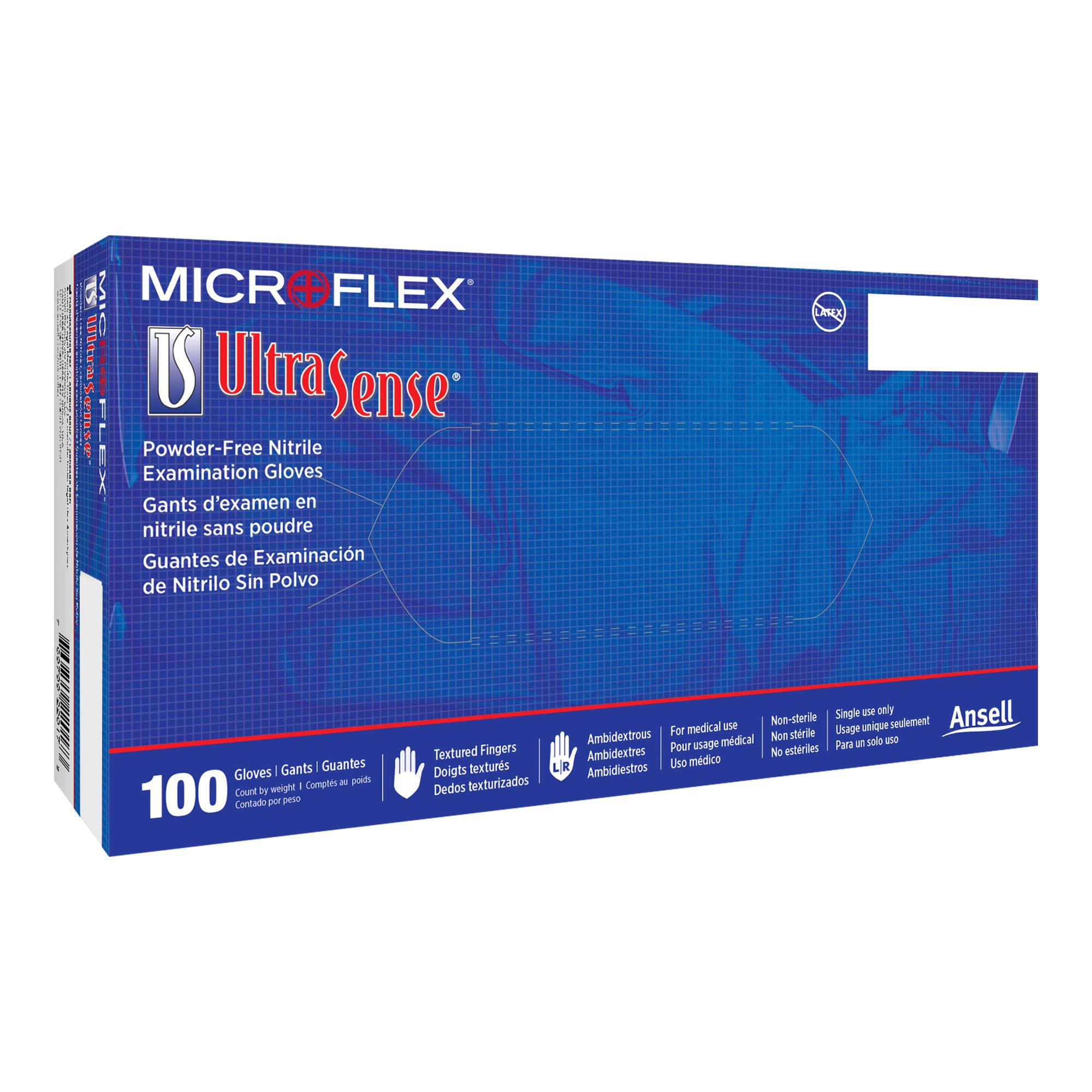 Ultrasense® Nitrile Exam Glove, Large, Blue