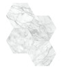 La Marca Carrara Gioia Hexagon 6 Inch Honed