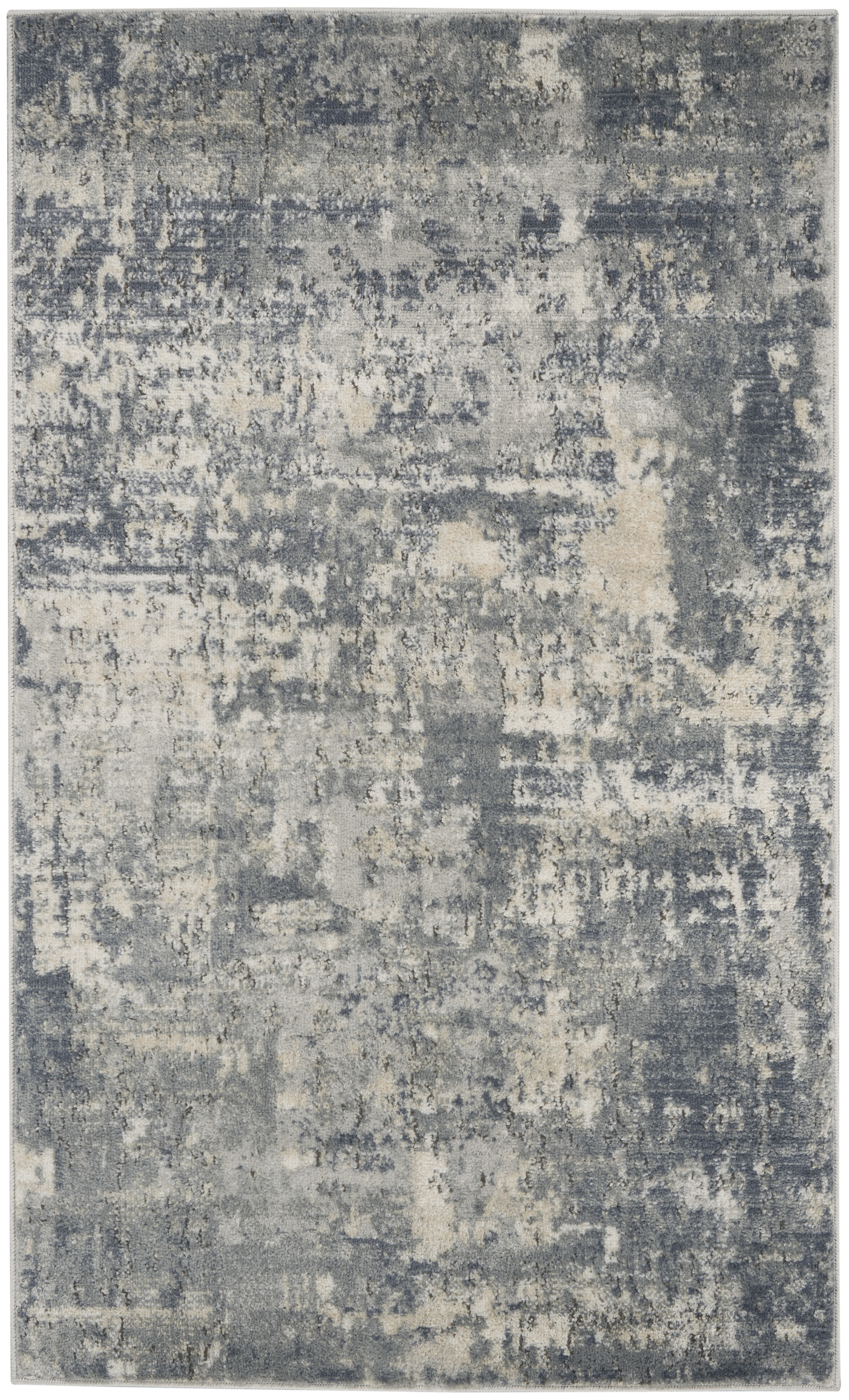 Nourison Quarry 3' x 5' Grey Beige Modern Indoor Rug