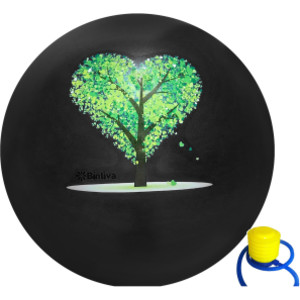 Exercise Ball with Stabilizing Sand, 55cm, Black