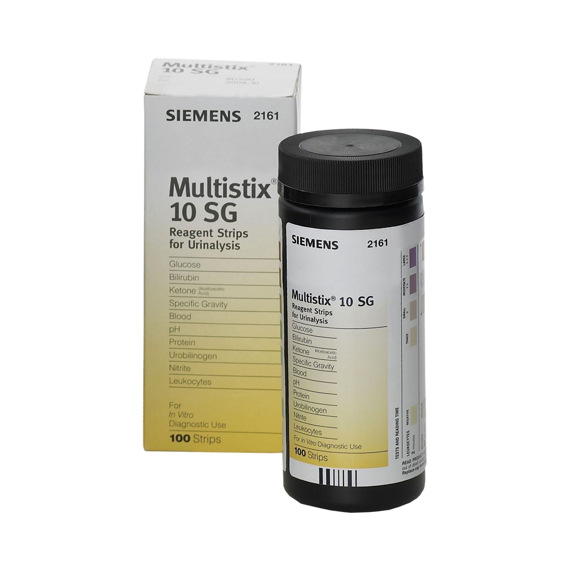 Multistix® 10 SG Urinalysis Reagent, General Chemistry tests