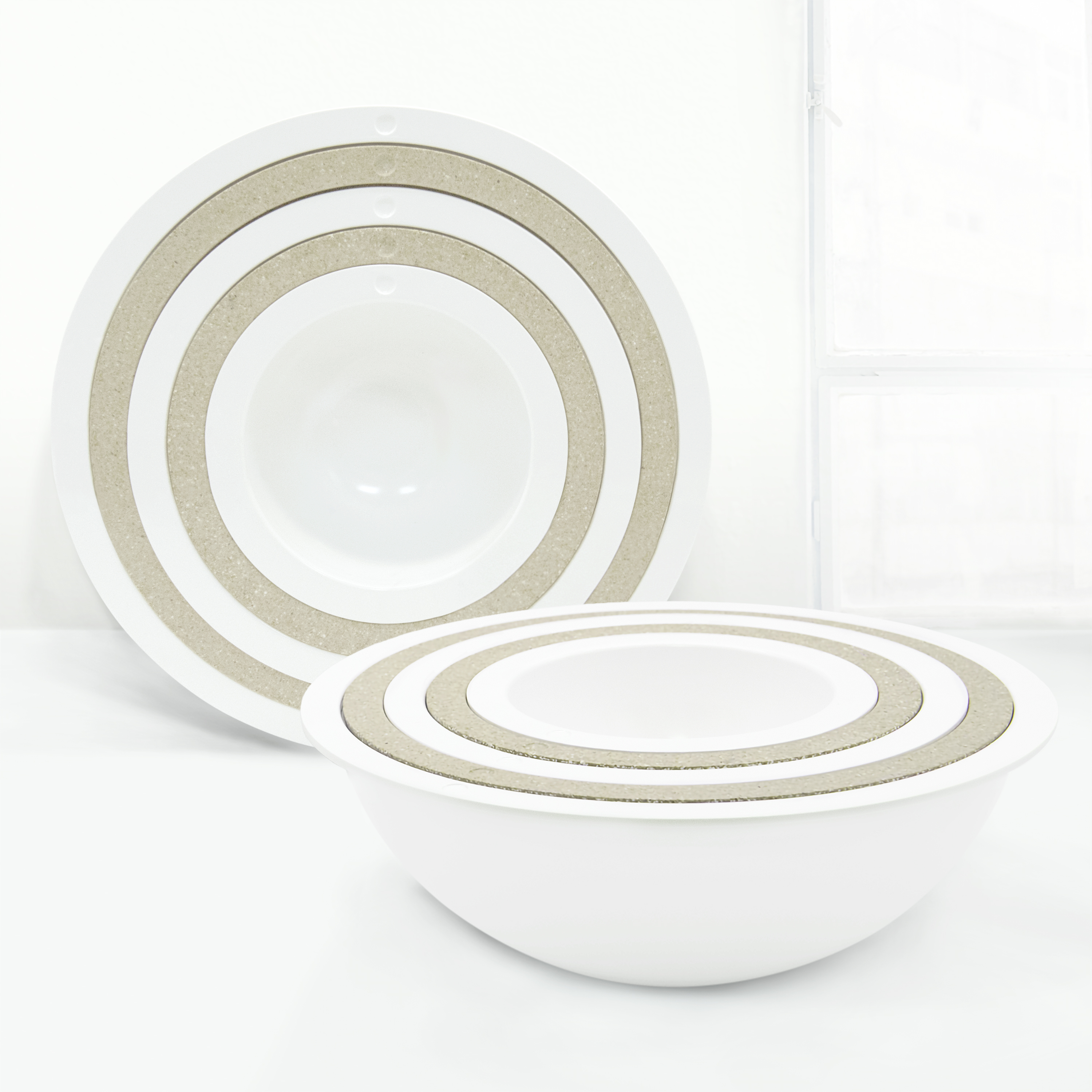 Tilt Mixing Bowl Set, White, 5-piece set