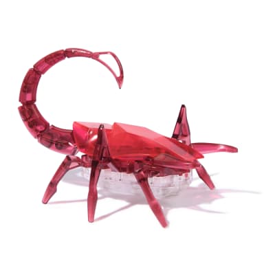 HEX BOTS Robotic Scorpion, Autonomous Mechanic Scorpion Toys for Kids, Adjustable Robotic Scorpion Figure, Robot Toys for Boys & Girls Ages 4 & Up, Red