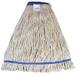 Hillyard, High Performance, Extra Large, Looped-End, 1.25" Headband, Blend, Natural, Wet Mop