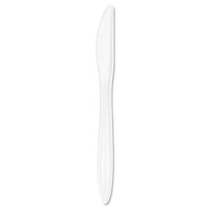 Dart, Style Setter Mediumweight Plastic Knives, White