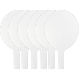 Oval Dry Erase Answer Paddles, 7" x 12", Pack of 6