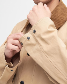 Peached Oversized Bedale Casual Jacket Stone