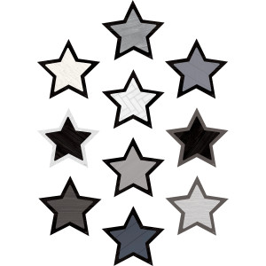 Acentos modernos de estrellas de granja, paquete de 30