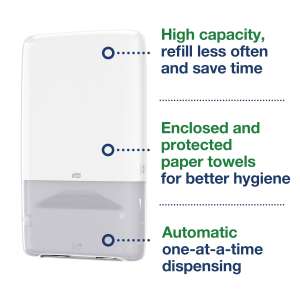 Tork, PeakServe Continuous,  Folded Towel Dispenser, White