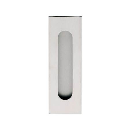 Flush Pull Face Fixed Rectangular with Round Ends 125mm x 30mm