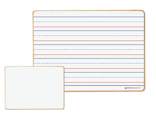 Magnetic Dry-Erase Board: Double-Sided Line Ruled/Blank