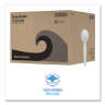 Boardwalk, Heavyweight Polystyrene Cutlery, Teaspoon, White, 1000/Carton