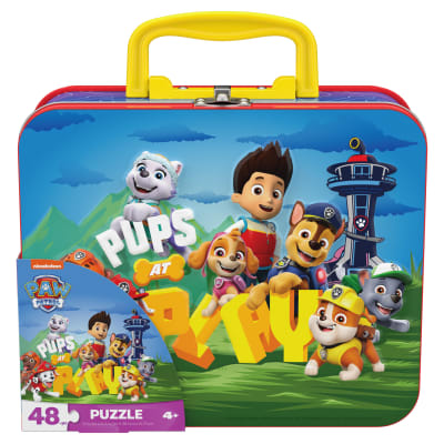 PAW Patrol Puzzle in Tin with Handle, for Families and Kids Ages 4 and up