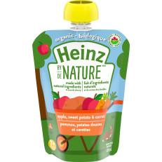 Heinz by Nature Organic Baby Food - Apple, Sweet Potato & Carrot Purée image