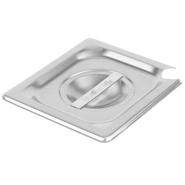 Sixth-size Super Pan 3® slotted stainless steel cover