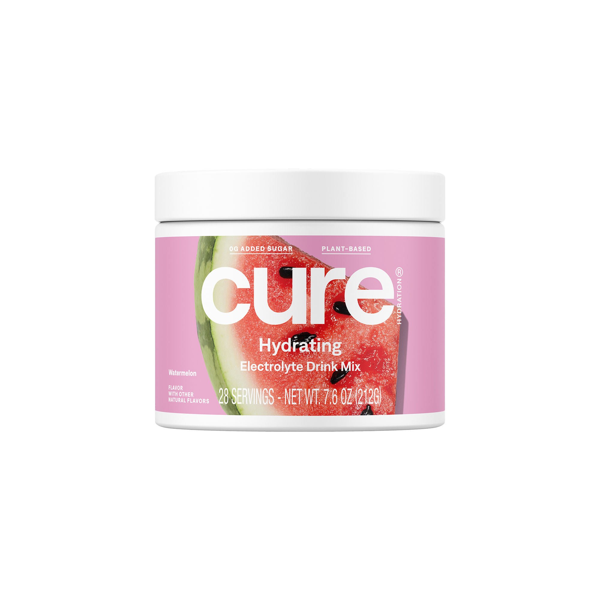 Cure Electrolyte Drink Mix, Watermelon, 7.2-ounce Jar