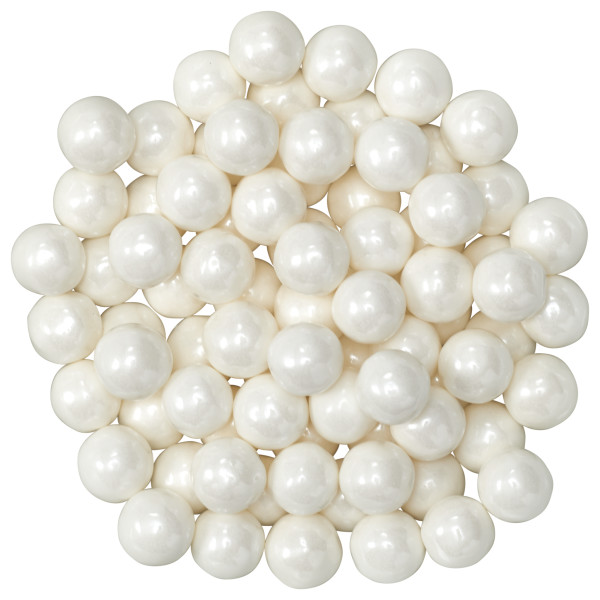White Candy Pearls 7mm Sugar Candy Decorations