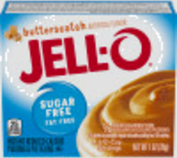Jell-O Butterscotch Sugar Free Fat Free Instant Pudding & Pie Filling, 1 oz Box image