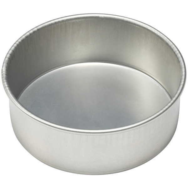 16 Gauge Round Aluminum 8"W x 3"H Pan