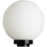 Outdoor Post Lantern Polycarbonate 1-Light 120V 100W Incandescent Black 10.25 H x 10 W in.