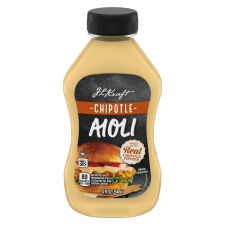 J.L. Kraft Chipotle Aioli with Chipotle Peppers, 12 fl oz Bottle