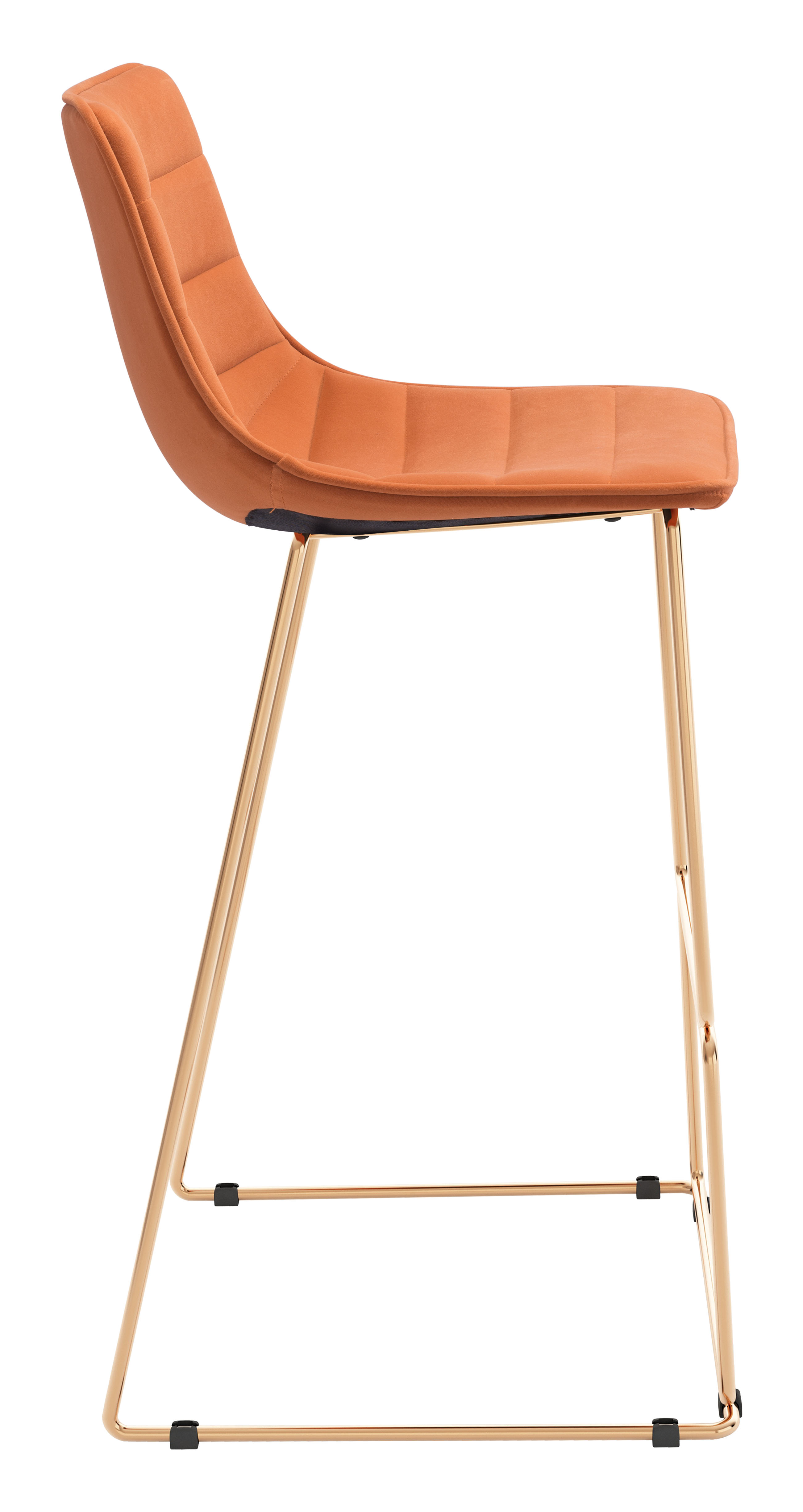 Adele Barstool (Set of 2) Orange & Gold product image